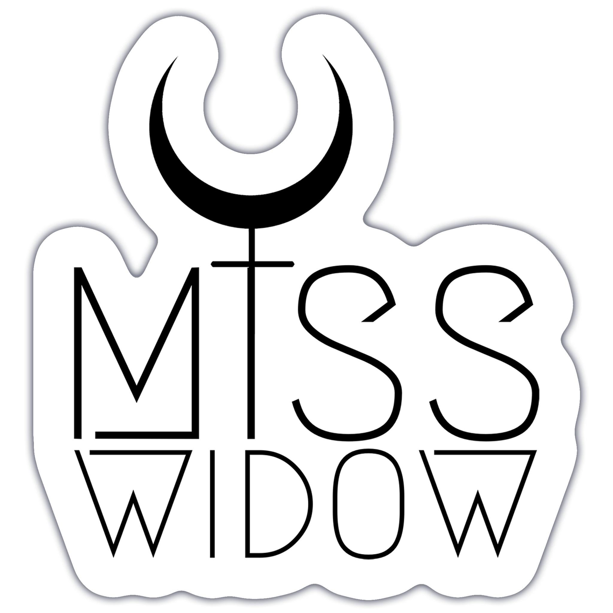 Miss Widow 3x3" Sticker