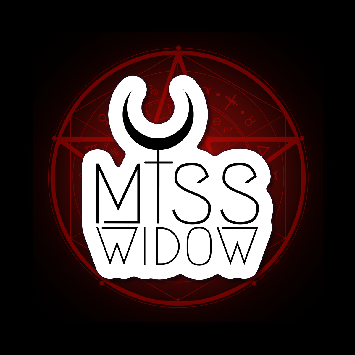 Miss Widow 3x3" Sticker