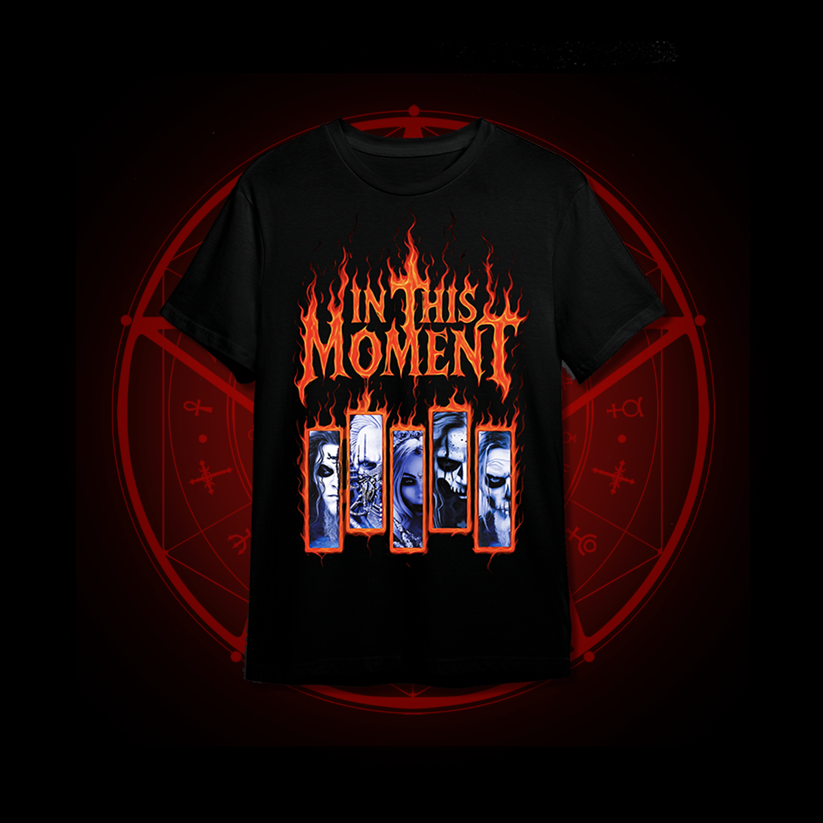 T-shirt Homme In This Moment - Big Bad Wolf, Noir, Taille Standard, Manches Courtes
