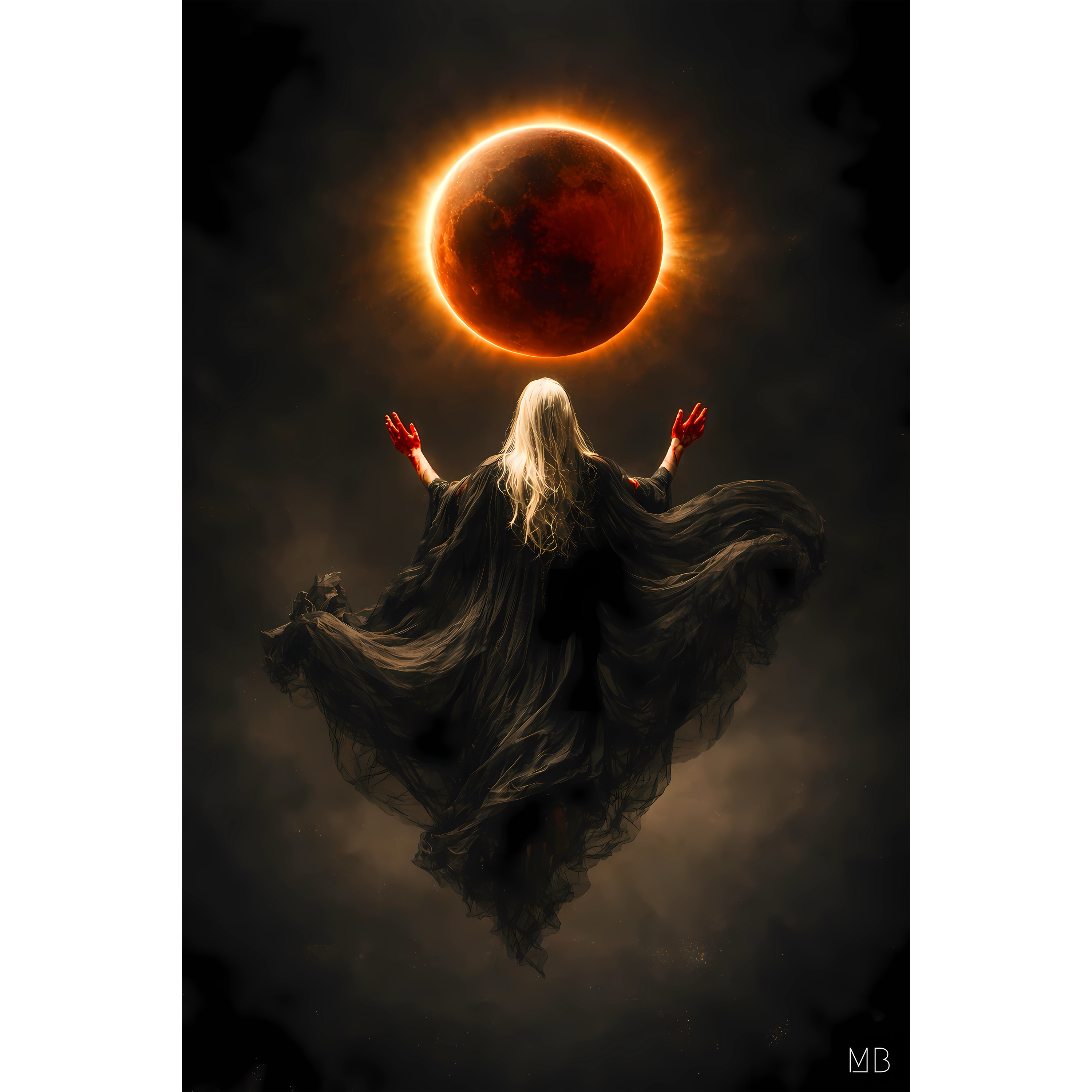 Eclipse Blood Moon 12x18" Poster