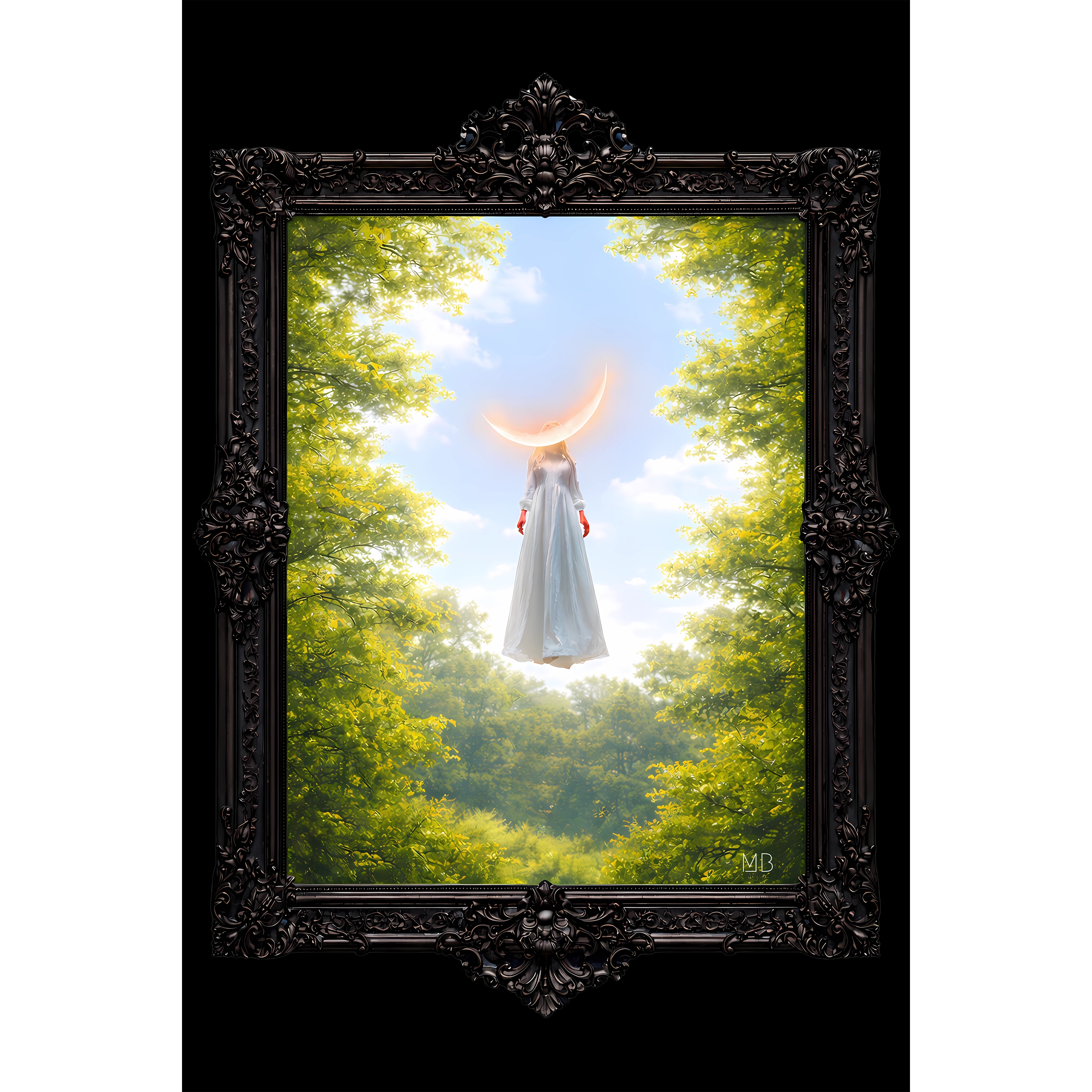 Spring Full Moon 12x18" poster
