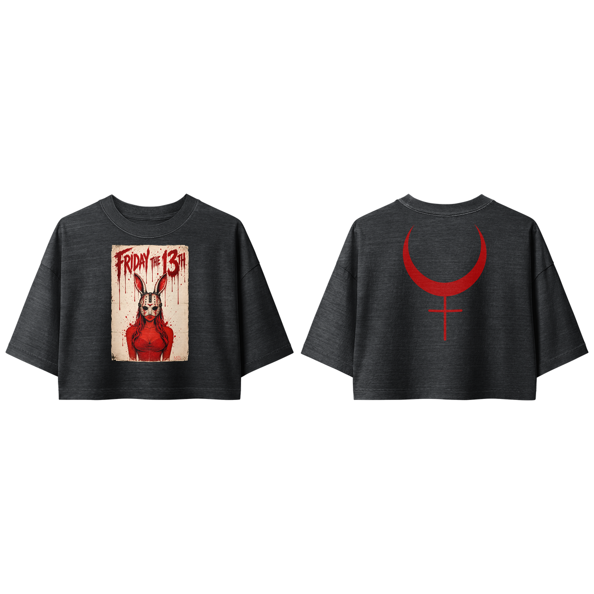 Friday the 13th Bunny Premium Crop