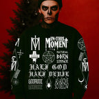 As Above Black Crewneck Sweater
