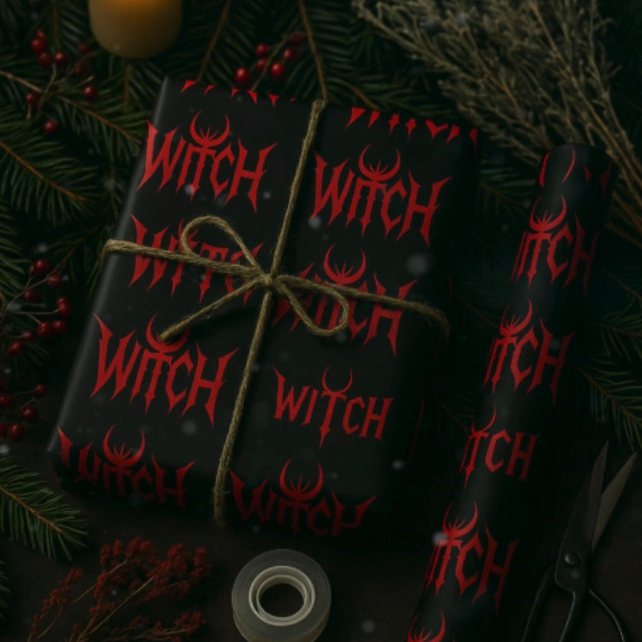 Witch 30x72" Wrapping Paper Roll