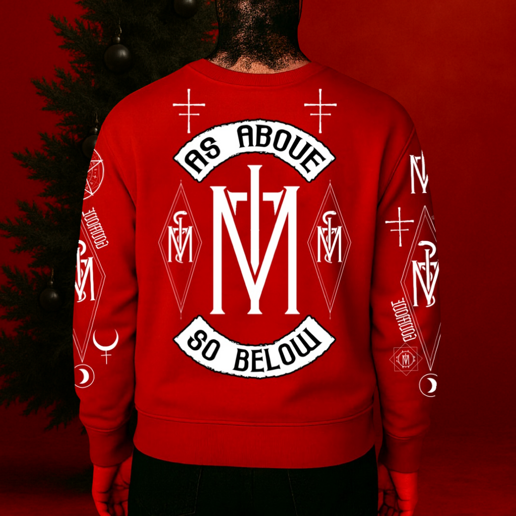 As Above Red Crewneck Sweater