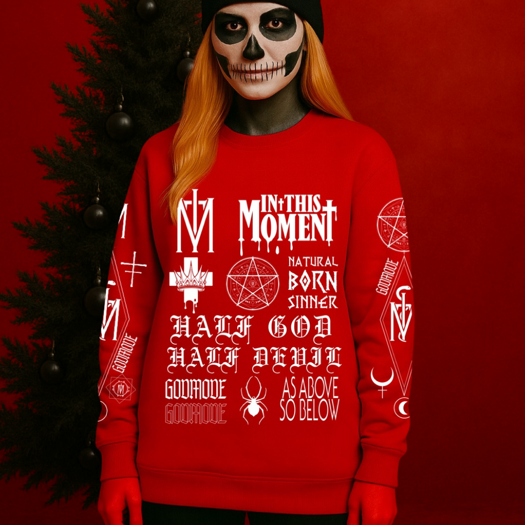 As Above Red Crewneck Sweater