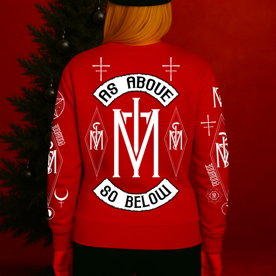 As Above Red Crewneck Sweater