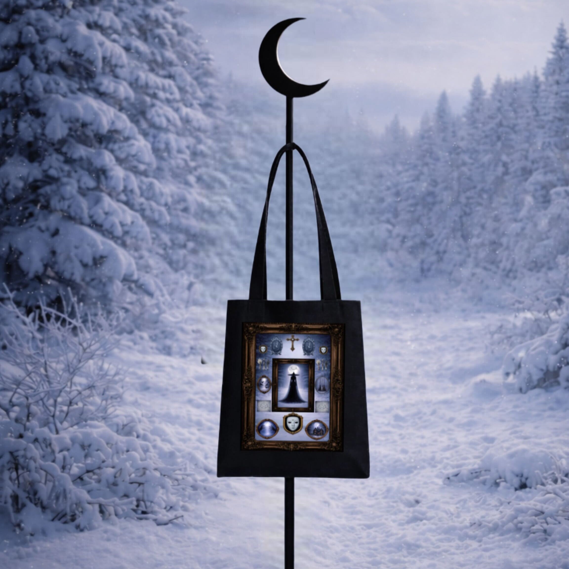 Snow Moon Tote bag