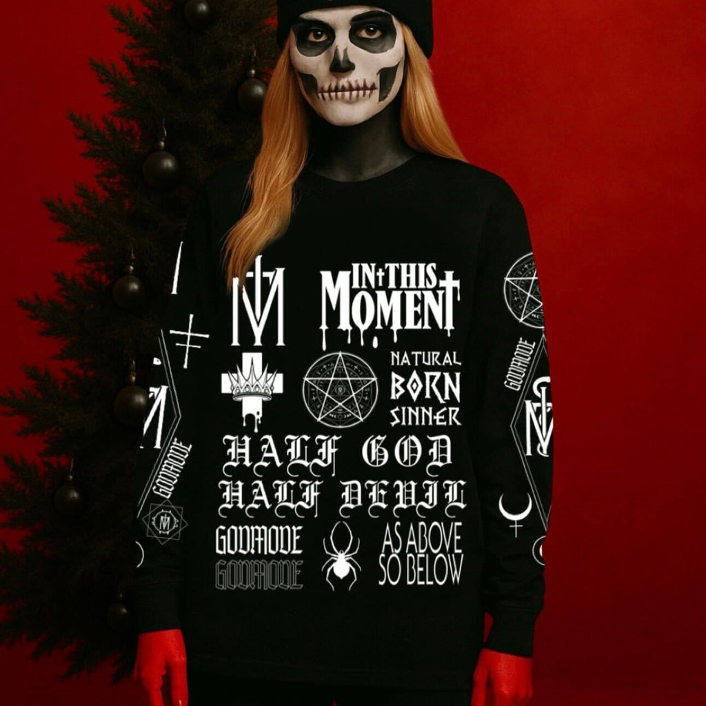 As Above Black Crewneck Sweater